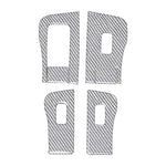 Set di 6 adesivi decorativi in fibra di carbonio per pannelli alzacristalli auto per Tesla Model 3 2017-2022 / Y 2020-2024, Car Window Lift Panel, Left Drive, Car Window Lift Panel, Right Drive