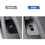 Set di 6 adesivi decorativi in fibra di carbonio per pannelli alzacristalli auto per Tesla Model 3 2017-2022 / Y 2020-2024, Car Window Lift Panel, Left Drive, Car Window Lift Panel, Right Drive