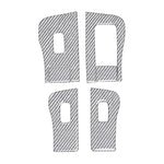 Set di 6 adesivi decorativi in fibra di carbonio per pannelli alzacristalli auto per Tesla Model 3 2017-2022 / Y 2020-2024, Car Window Lift Panel, Left Drive, Car Window Lift Panel, Right Drive