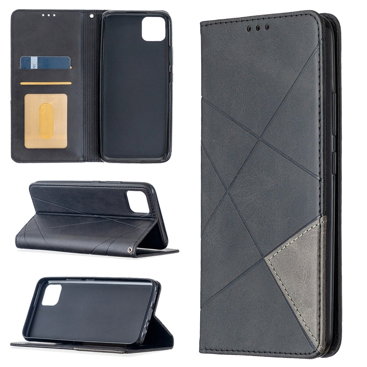 Custodia in pelle magnetica a rotazione orizzontale con struttura a rombo con supporto e slot per schede, For OPPO Realme C11, For OPPO Realme 6, For OPPO Realme 6 Pro, For OPPO Reno3 Pro