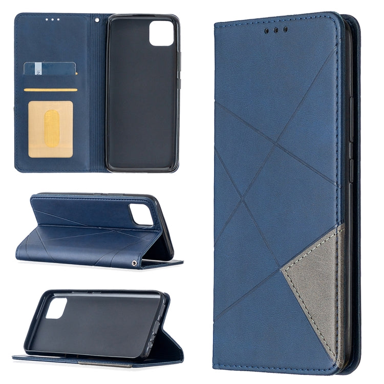 Custodia in pelle magnetica a rotazione orizzontale con struttura a rombo con supporto e slot per schede, For OPPO Realme C11, For OPPO Realme 6, For OPPO Realme 6 Pro, For OPPO Reno3 Pro