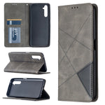 Custodia in pelle magnetica a rotazione orizzontale con struttura a rombo con supporto e slot per schede, For OPPO Realme C11, For OPPO Realme 6, For OPPO Realme 6 Pro, For OPPO Reno3 Pro