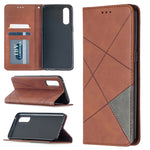 Custodia in pelle magnetica a rotazione orizzontale con struttura a rombo con supporto e slot per schede, For OPPO Realme C11, For OPPO Realme 6, For OPPO Realme 6 Pro, For OPPO Reno3 Pro
