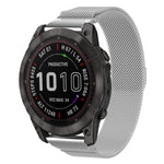 Cinturino per orologio xDfind Milanese Quick Fit in metallo, For Garmin Fenix 8/7X/6X/5X 26mm, For Garmin Fenix 8/7/6/5 22mm, For Garmin Fenix 8/7S/6S/5S 20mm