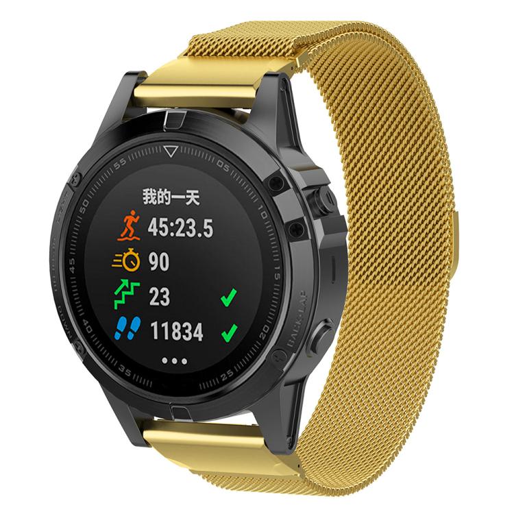 Cinturino per orologio xDfind Milanese Quick Fit in metallo, For Garmin Fenix 8/7X/6X/5X 26mm, For Garmin Fenix 8/7/6/5 22mm, For Garmin Fenix 8/7S/6S/5S 20mm