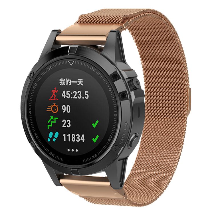 Cinturino per orologio xDfind Milanese Quick Fit in metallo, For Garmin Fenix 8/7X/6X/5X 26mm, For Garmin Fenix 8/7/6/5 22mm, For Garmin Fenix 8/7S/6S/5S 20mm