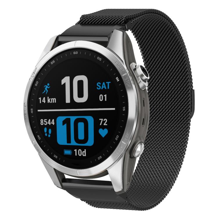 Cinturino per orologio xDfind Milanese Quick Fit in metallo, For Garmin Fenix 8/7X/6X/5X 26mm, For Garmin Fenix 8/7/6/5 22mm, For Garmin Fenix 8/7S/6S/5S 20mm