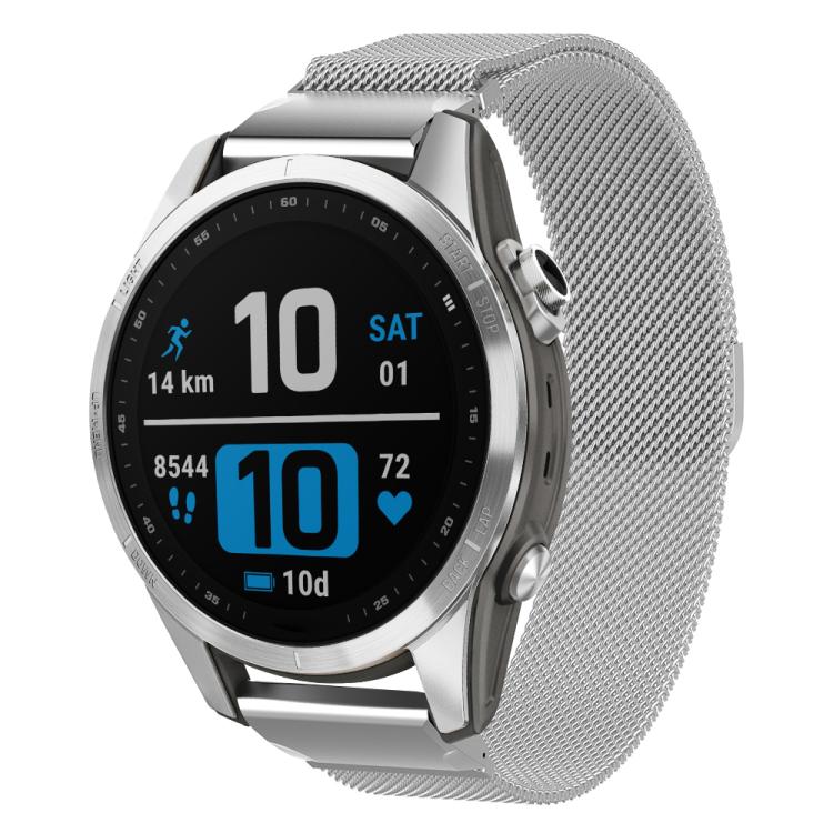 Cinturino per orologio xDfind Milanese Quick Fit in metallo, For Garmin Fenix 8/7X/6X/5X 26mm, For Garmin Fenix 8/7/6/5 22mm, For Garmin Fenix 8/7S/6S/5S 20mm