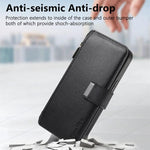 Custodia per telefono CaseNeo MagSafe RFID antifurto con cerniera e portafoglio in pelle stile retrò, For iPhone 17e / 16e, For iPhone 17 Pro Max, For iPhone 17 Pro, For iPhone 17