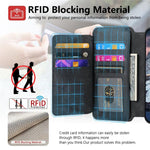 Custodia per telefono CaseNeo MagSafe RFID antifurto con cerniera e portafoglio in pelle stile retrò, For iPhone 17e / 16e, For iPhone 17 Pro Max, For iPhone 17 Pro, For iPhone 17