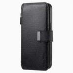 Custodia per telefono CaseNeo MagSafe RFID antifurto con cerniera e portafoglio in pelle stile retrò, For iPhone 15, For iPhone 14