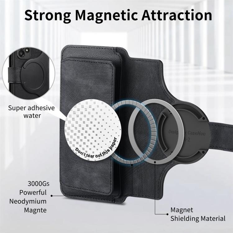 Custodia per telefono CaseNeo MagSafe RFID antifurto con cerniera e portafoglio in pelle stile retrò, For Galaxy S25 FE 5G, For Galaxy S25 Edge 5G, For Galaxy S25 5G, For Galaxy S25+ 5G