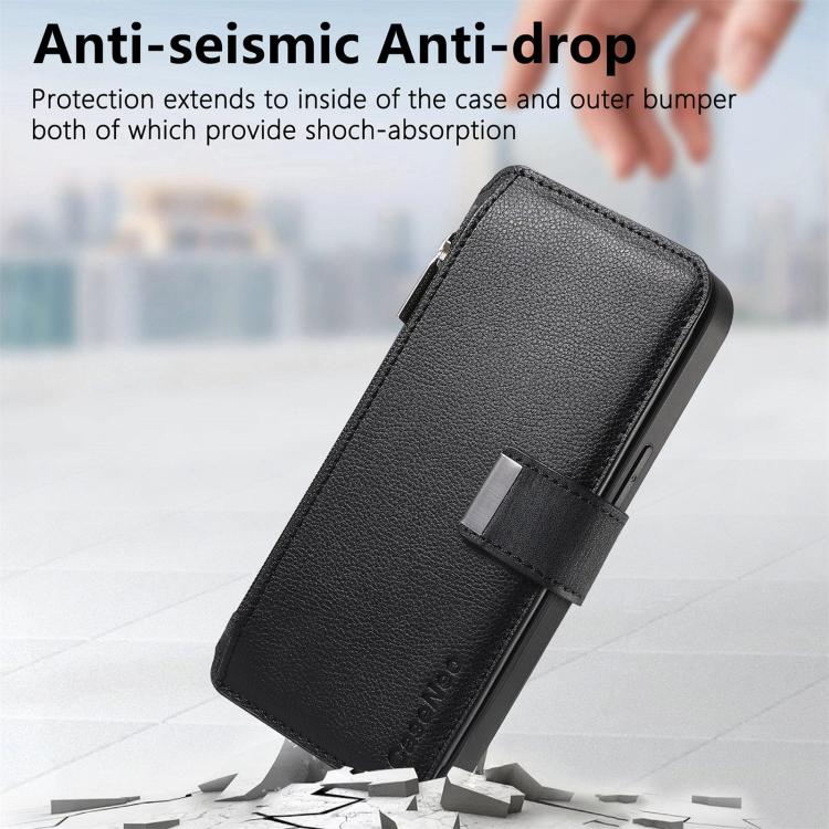 Custodia per telefono CaseNeo MagSafe RFID antifurto con cerniera e portafoglio in pelle stile retrò, For Galaxy S26 FE 5G, For Galaxy S26+ 5G, For Galaxy S26 Ultra 5G, For Galaxy S26 5G