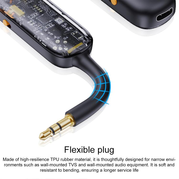 Trasmettitore FM per auto BOYI BY306 AUX con ricevitore Bluetooth 5.3 wireless., BY306