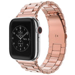 Cinturino per orologio xDfind con fibbia pieghevole a tre perline in acciaio inossidabile, For Apple Watch 42 / 44 / 45 / 46 / 49mm, For Apple Watch 38 / 40 / 41 / S10 42mm