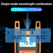 Komshine KLS-25m Dual Wavelength Handheld Fiber Optic Line Tester, KLS-25m