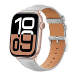 Cinturino per orologio xDfind Black Shark in pelle a grana fine, For Apple Watch 42 / 44 / 45 / 46 / 49mm, For Apple Watch 38 / 40 / 41 / S10 42mm
