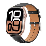 Cinturino per orologio xDfind Black Shark in pelle a grana fine, For Apple Watch 42 / 44 / 45 / 46 / 49mm, For Apple Watch 38 / 40 / 41 / S10 42mm