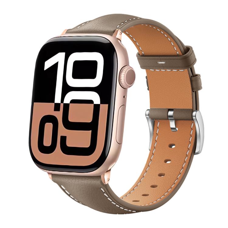 Cinturino per orologio xDfind Black Shark in pelle a grana fine, For Apple Watch 42 / 44 / 45 / 46 / 49mm, For Apple Watch 38 / 40 / 41 / S10 42mm