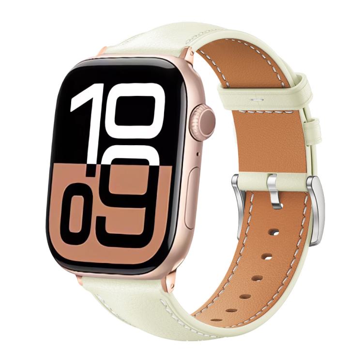 Cinturino per orologio xDfind Black Shark in pelle a grana fine, For Apple Watch 42 / 44 / 45 / 46 / 49mm, For Apple Watch 38 / 40 / 41 / S10 42mm