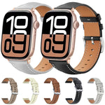 Cinturino per orologio xDfind Black Shark in pelle a grana fine, For Apple Watch 42 / 44 / 45 / 46 / 49mm, For Apple Watch 38 / 40 / 41 / S10 42mm