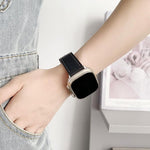 Cinturino per orologio xDfind Black Shark in pelle a grana fine, For Apple Watch 42 / 44 / 45 / 46 / 49mm, For Apple Watch 38 / 40 / 41 / S10 42mm