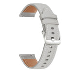 Cinturino per orologio xDfind Flat Head Black Shark in pelle a grana fine, 20mm, 22mm