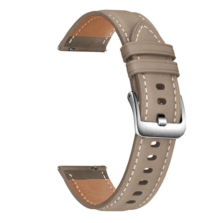 Cinturino per orologio xDfind Flat Head Black Shark in pelle a grana fine, 20mm, 22mm