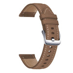 Cinturino per orologio xDfind Flat Head Black Shark in pelle a grana fine, 20mm, 22mm