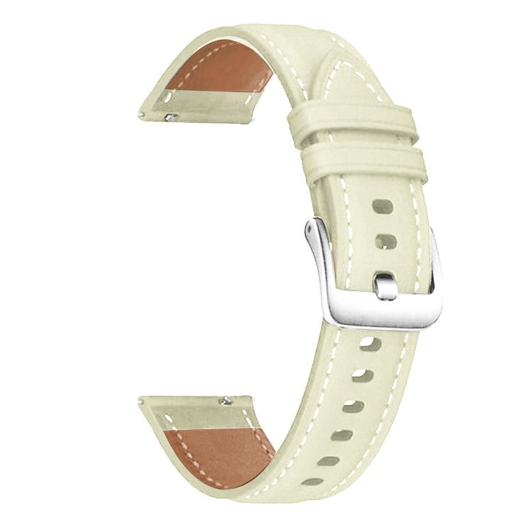 Cinturino per orologio xDfind Flat Head Black Shark in pelle a grana fine, 20mm, 22mm