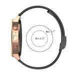 Cinturino per orologio xDfind con fibbia in maglia metallica, 12mm, 18mm, For Garmin Lily 2 14mm, 20mm, 22mm