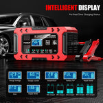 Caricabatterie multifunzione intelligente per auto e moto FOXSUR FBC1206F 12V 6A, EU Plug, US Plug, UK Plug, AU Plug