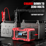 Caricabatterie multifunzione intelligente per auto e moto FOXSUR FBC1206F 12V 6A, EU Plug, US Plug, UK Plug, AU Plug