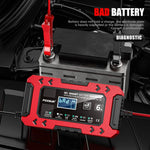 Caricabatterie multifunzione intelligente per auto e moto FOXSUR FBC1206F 12V 6A, EU Plug, US Plug, UK Plug, AU Plug