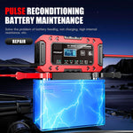 Caricabatterie multifunzione intelligente per auto e moto FOXSUR FBC1206F 12V 6A, EU Plug, US Plug, UK Plug, AU Plug