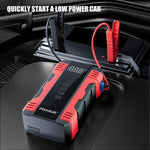 FOXSUR Avviatore di emergenza per auto, alimentatore multifunzione portatile, pompa d'aria per auto