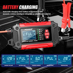 FOXSUR FTC-1206 Tester di carica 2 in 1 da 12 V integrato, strumento per testare caricabatterie per auto e moto, EU Plug, US Plug, UK Plug, AU Plug