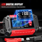 FOXSUR FTC-1206 Tester di carica 2 in 1 da 12 V integrato, strumento per testare caricabatterie per auto e moto, EU Plug, US Plug, UK Plug, AU Plug