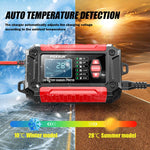 FOXSUR FTC-1206 Tester di carica 2 in 1 da 12 V integrato, strumento per testare caricabatterie per auto e moto, EU Plug, US Plug, UK Plug, AU Plug