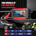 FOXSUR FTC-1206 Tester di carica 2 in 1 da 12 V integrato, strumento per testare caricabatterie per auto e moto, EU Plug, US Plug, UK Plug, AU Plug