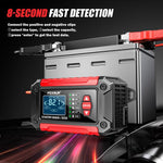 FOXSUR FTC-1206 Tester di carica 2 in 1 da 12 V integrato, strumento per testare caricabatterie per auto e moto, EU Plug, US Plug, UK Plug, AU Plug