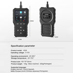 Strumento diagnostico FOXSUR V529 OBD2 per la lettura dei codici di errore del motore dell'auto.