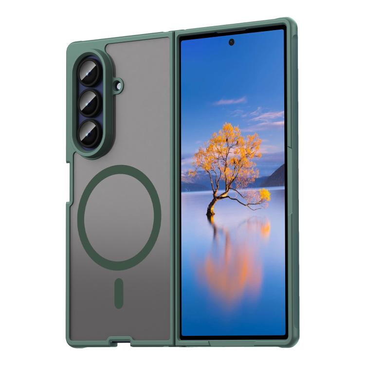 Custodia per telefono MagSafe ibrida in TPU e PC satinato della serie Fan Dun, For Galaxy Z Fold8 5G, For Galaxy Z Fold8 Ultra 5G, For Galaxy Z Flip8 5G, For Samsung Galaxy Z Fold7 5G, For Samsung Galaxy Z Flip7 5G