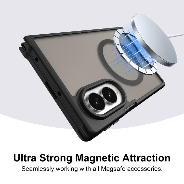 Custodia per telefono MagSafe ibrida in TPU e PC satinato della serie Fan Dun, For Galaxy Z Fold8 5G, For Galaxy Z Fold8 Ultra 5G, For Galaxy Z Flip8 5G, For Samsung Galaxy Z Fold7 5G, For Samsung Galaxy Z Flip7 5G