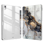 Custodia in pelle con motivo marmorizzato in acrilico cristallino per tablet, con scomparto per penna., For Samsung Galaxy Tab S9 Ultra, For Samsung Galaxy Tab S8+ / S7+, For Samsung Galaxy Tab S8 / S7, For Samsung Galaxy Tab A8 10.5 2021