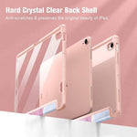 Custodia in pelle con motivo marmorizzato in acrilico cristallino per tablet, con scomparto per penna., For Samsung Galaxy Tab S9+ / S9 FE+, For Samsung Galaxy Tab S9 / S9 FE, For Samsung Galaxy Tab A9+, For Samsung Galaxy Tab A9
