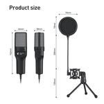 Microfono USB Yanmai SF-777R con luce RGB e riduzione rumore