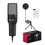 Microfono USB Yanmai SF-777R con luce RGB e riduzione rumore