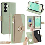 Custodia per telefono a tracolla in pelle con texture litchi, For Samsung Galaxy S25+ 5G, For Samsung Galaxy S25 Ultra 5G