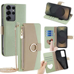 Custodia per telefono a tracolla in pelle con texture litchi, For Samsung Galaxy S25+ 5G, For Samsung Galaxy S25 Ultra 5G